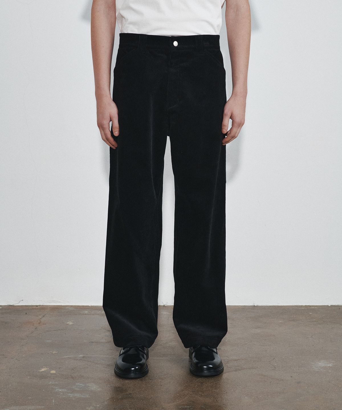호이테(HEUTE) RISE CORDUROY WORK PANTS (BLACK)