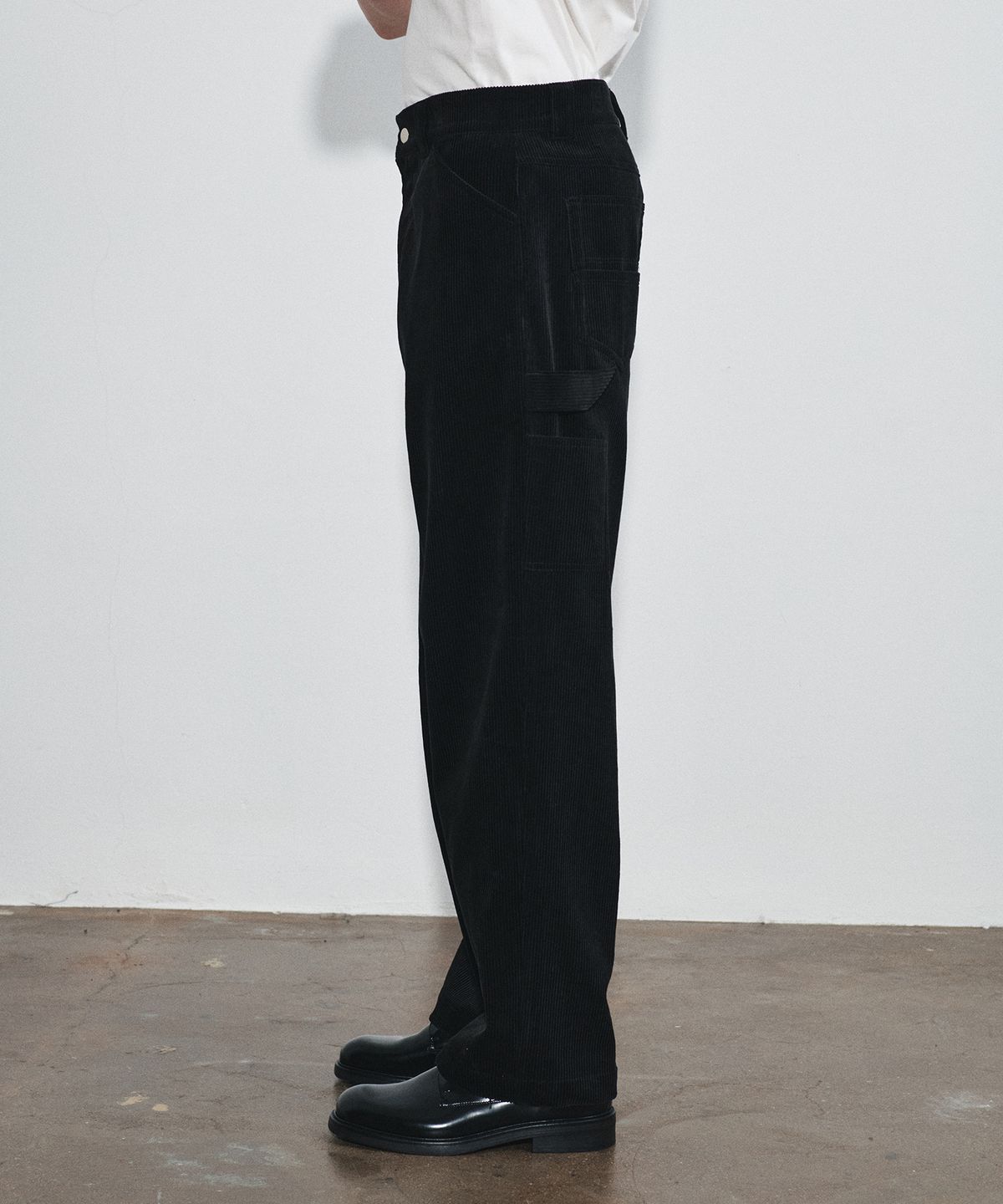 호이테(HEUTE) RISE CORDUROY WORK PANTS (BLACK)