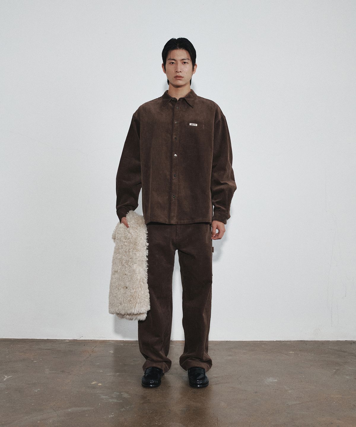 호이테(HEUTE) RISE CORDUROY WORK PANTS (BROWN)