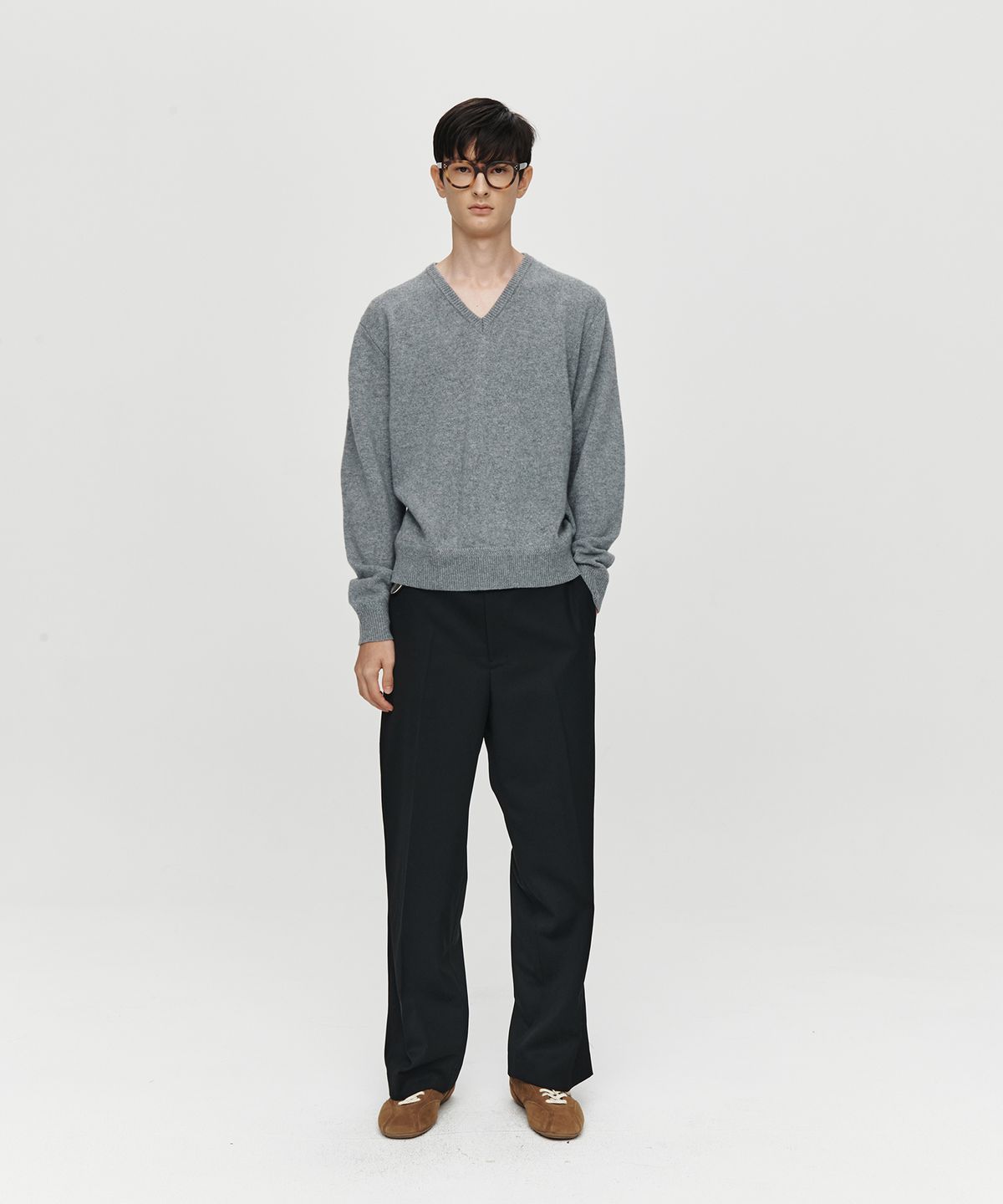 호이테(HEUTE) MATTHEW WOOL WIDE PANTS (BLACK)