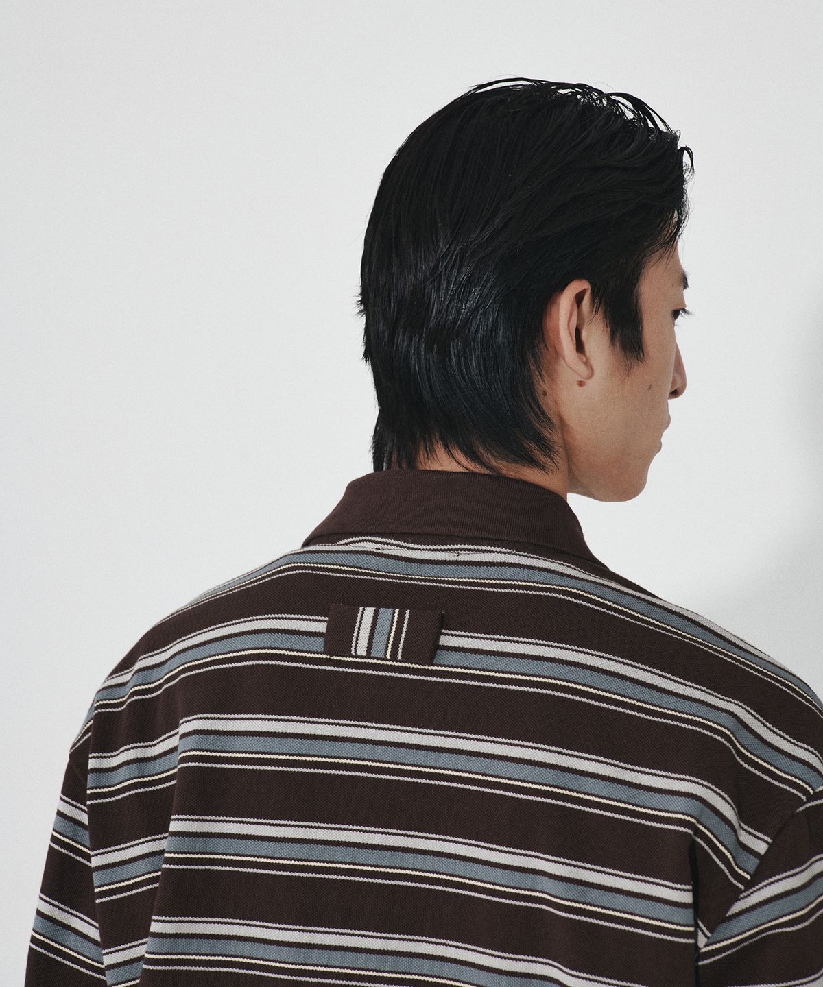 호이테(HEUTE) HET JASPER STRIPE POLO (BROWN)