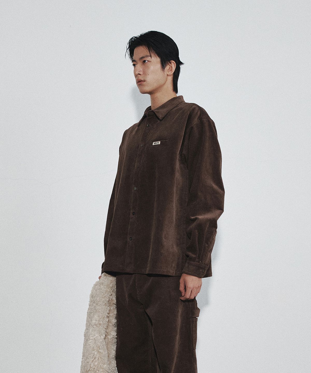 호이테(HEUTE) RISE CORDUROY SHIRTS JACKET (BROWN)