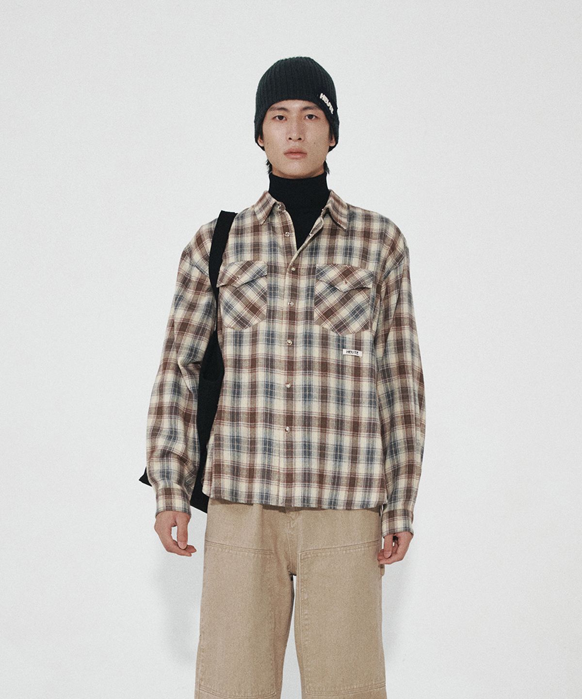 호이테(HEUTE) HARRISON CHECK SHIRT (YELLOW)