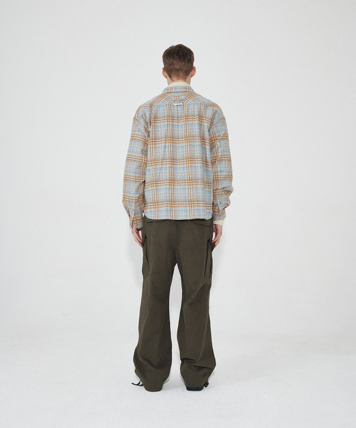 호이테(HEUTE) HARRISON CHECK SHIRT (BLUE)