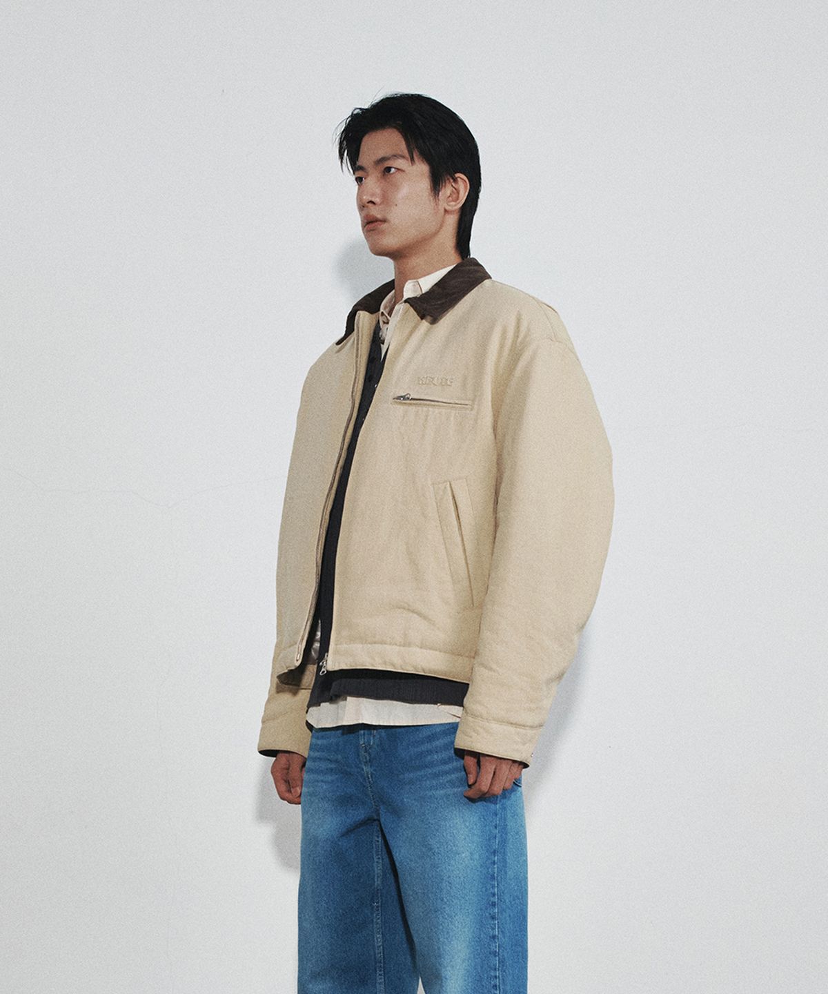 호이테(HEUTE) HET PADDED WORK JACKET (LIGHT YELLOW)