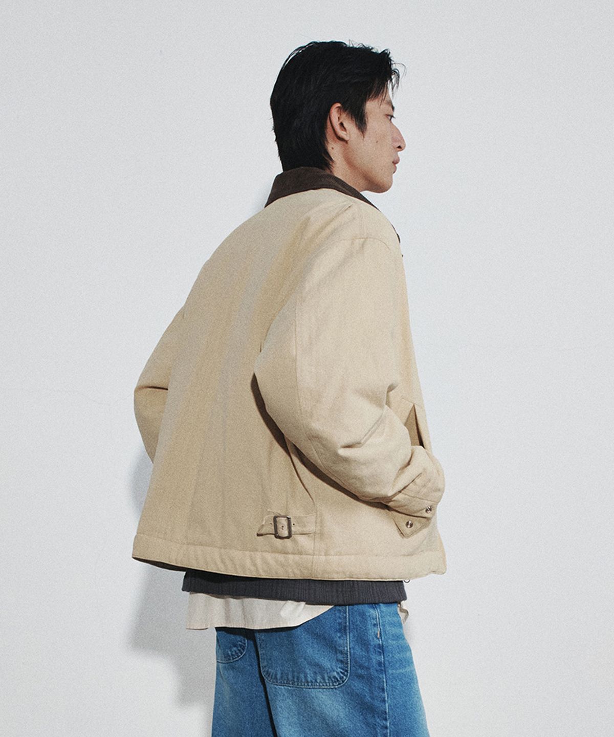 호이테(HEUTE) HET PADDED WORK JACKET (LIGHT YELLOW)