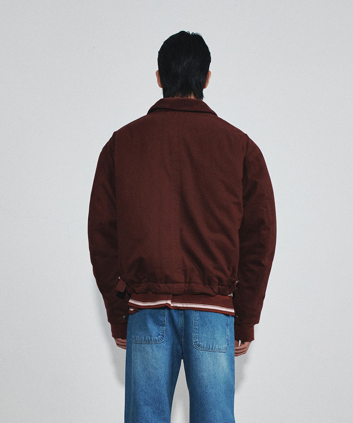 호이테(HEUTE) HET PADDED WORK JACKET (DRY ROSE RED)