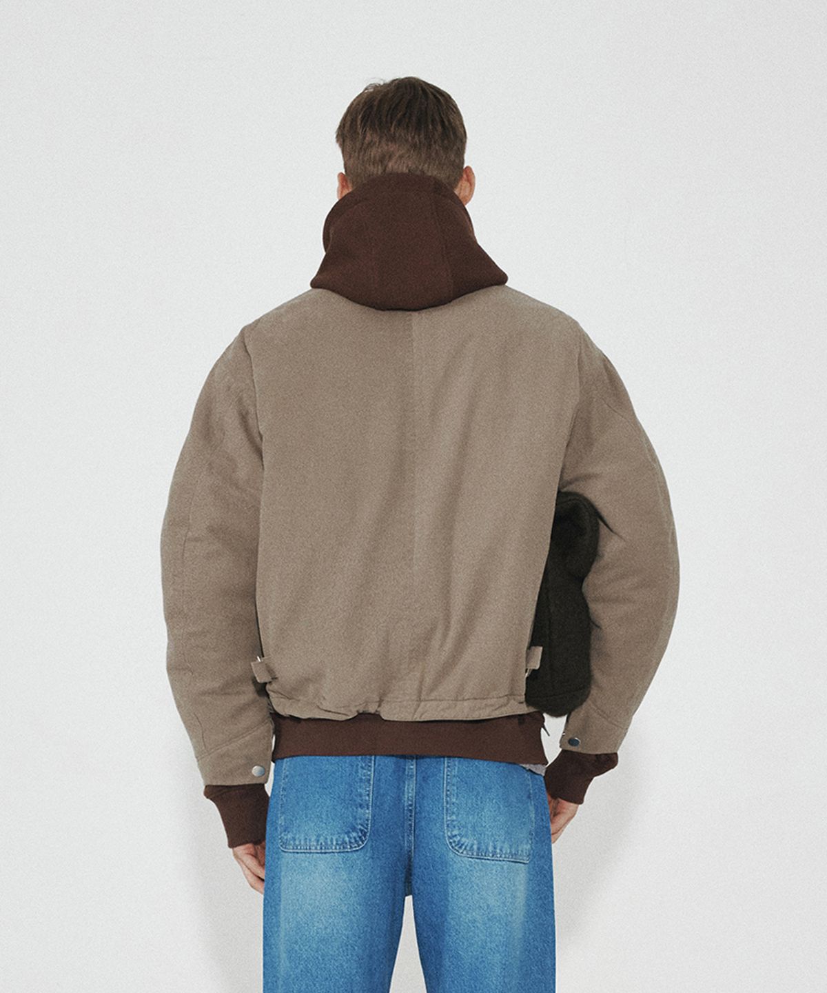 호이테(HEUTE) HET PADDED WORK JACKET (LIGHT KHAKI)