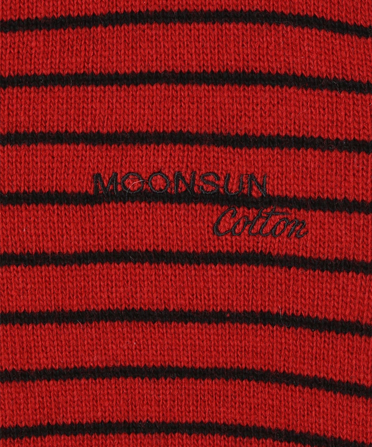 문선 아카이브(MOONSUN ARCHIVE) 02 M.C UNISEX, Stripe Wool Collar Knit / Deep Red