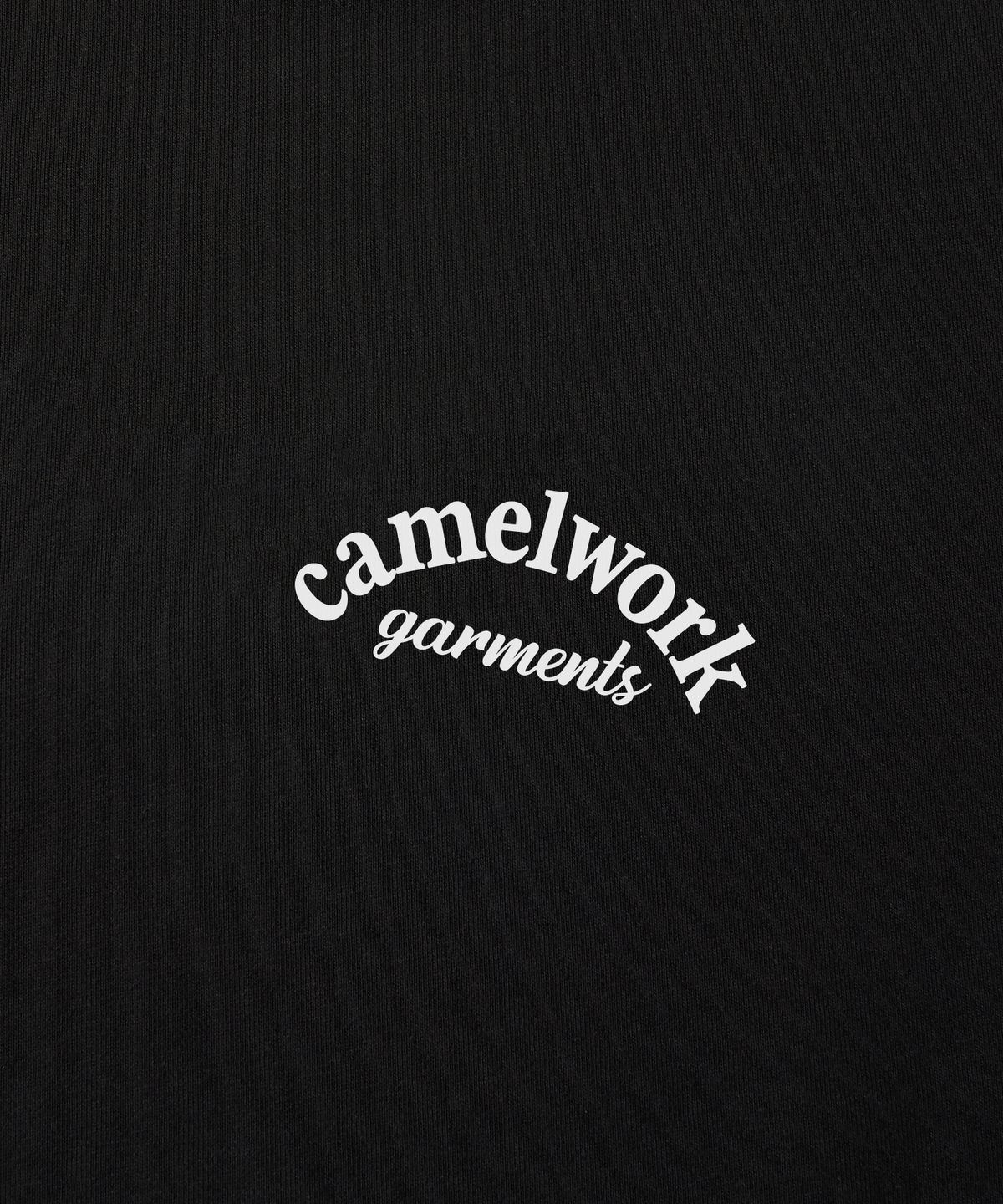 카멜워크(CAMEL WORK) 카멜 가먼트 스몰 로고 스웨트셔츠(블랙)