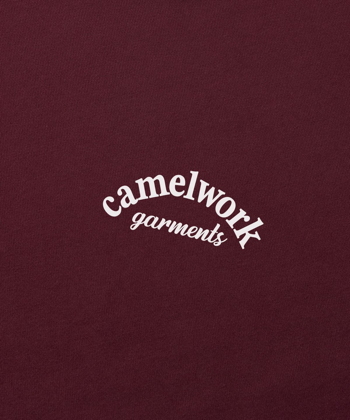 카멜워크(CAMEL WORK) 카멜 가먼트 스몰 로고 스웨트셔츠(버건디)