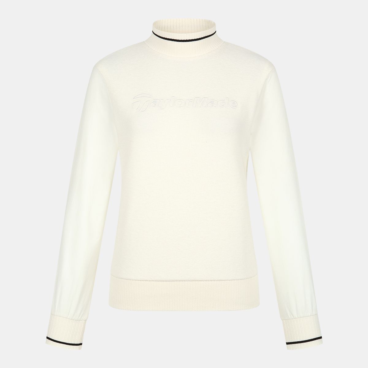 테일러메이드 어패럴(TAYLORMADE APPAREL) 여성 우븐 소매 부클 하이넥 티셔츠 TTN-81HG42-101