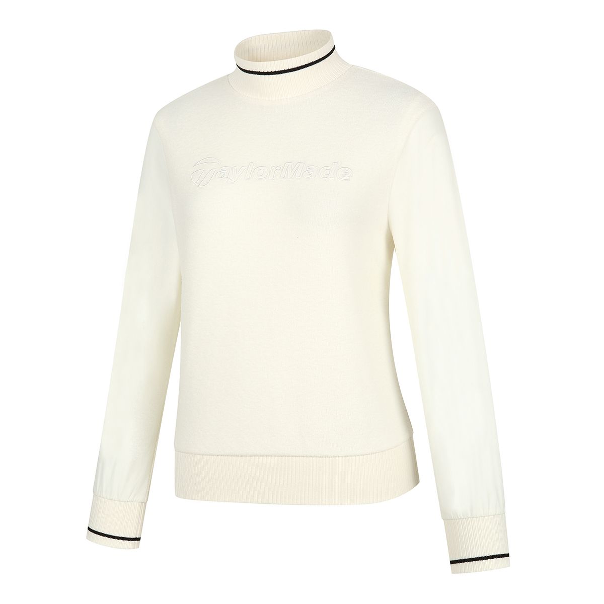 테일러메이드 어패럴(TAYLORMADE APPAREL) 여성 우븐 소매 부클 하이넥 티셔츠 TTN-81HG42-101