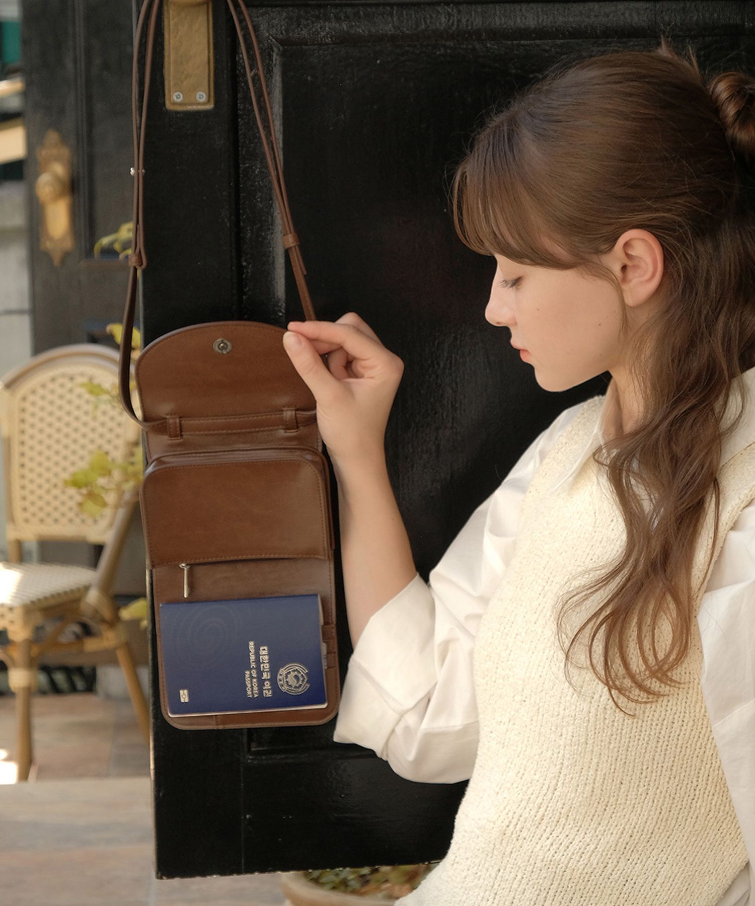 dberno★ミニトラベルパスポートバッグTRAVEL PASSPORT BAG dberno☆ミニトラベルパスポートバッグTRAVEL PASSPORT BAG