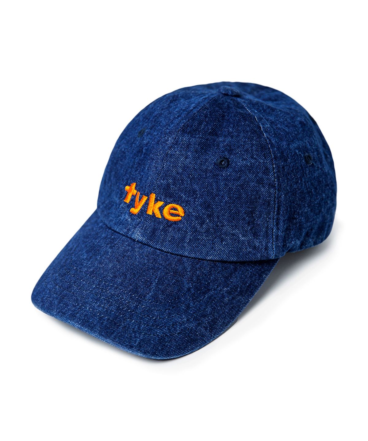 타이크(TYKE) Logo Washed Denim Cap - Blue