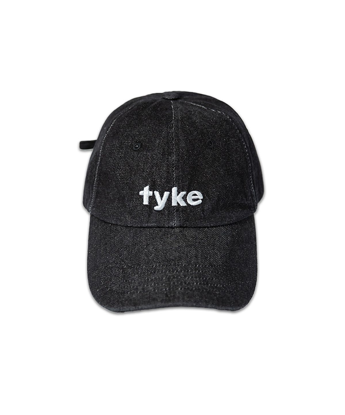 타이크(TYKE) Logo Washed Denim Cap - Black