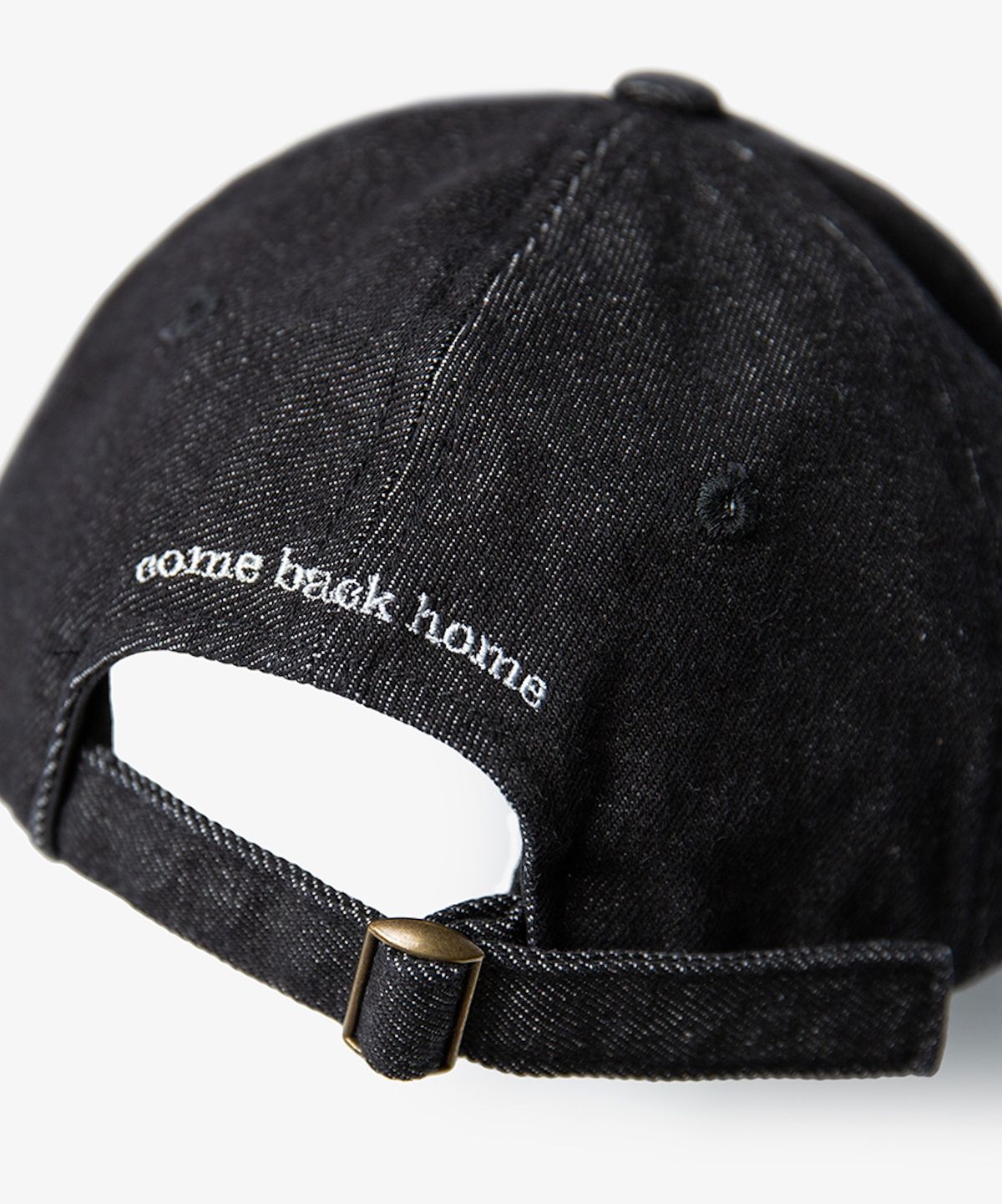 타이크(TYKE) Logo Washed Denim Cap - Black