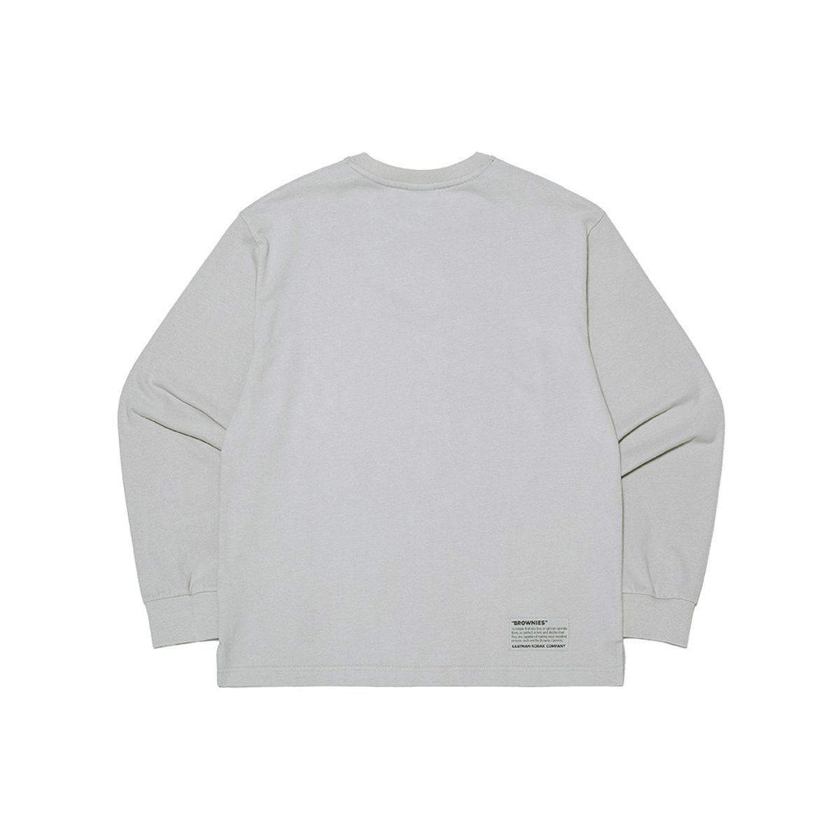 코닥(KODAK) 피치기모 레귤러핏 긴팔 티셔츠 GREY