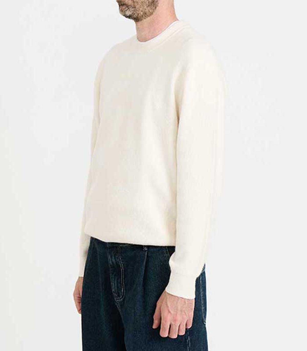 블랙브라운(BLACKBROWN) 울 블렌드 스웨터 [IVORY]