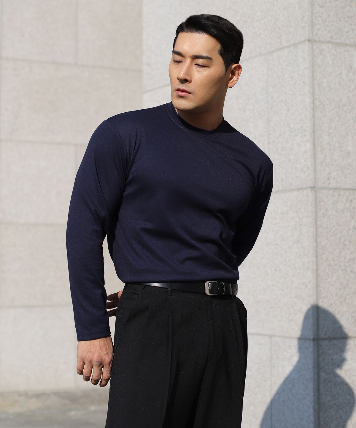 보스트핏(BOASTFIT) 머슬핏 코튼모달 긴팔 티셔츠 2COLOR