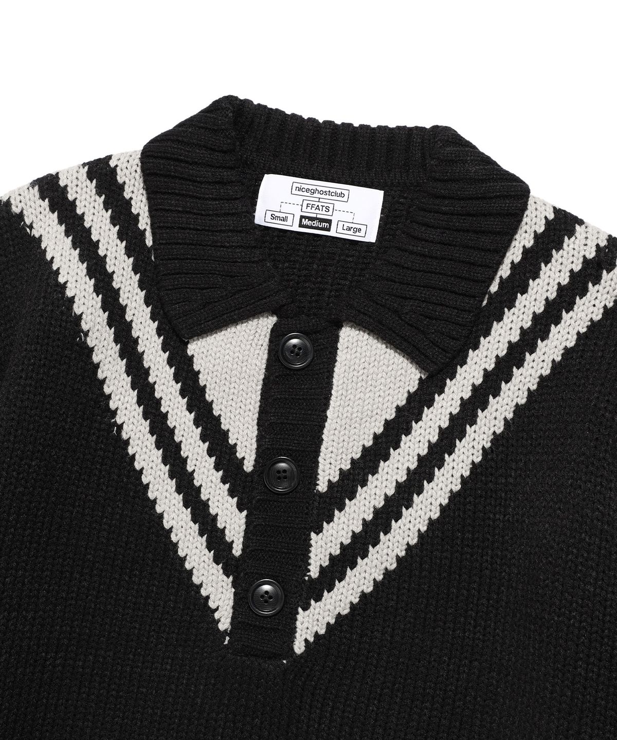 나이스고스트클럽(NICEGHOSTCLUB) FFATS SAILOR PK KNIT_BLACK(NG2EFUK640A)
