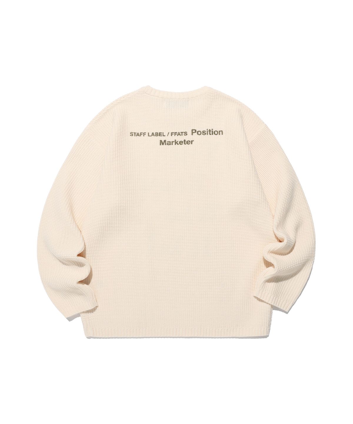 나이스고스트클럽(NICEGHOSTCLUB) FFATS POSITION KNIT_IVORY(NG2EFUK611A)