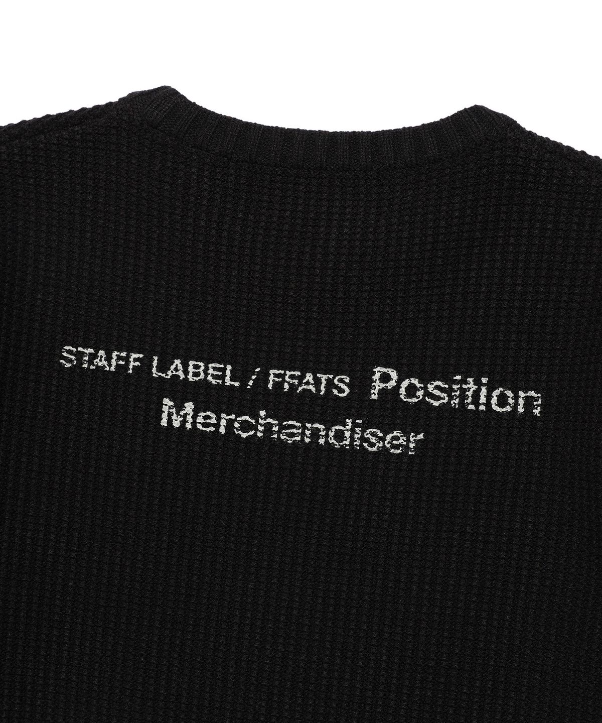 나이스고스트클럽(NICEGHOSTCLUB) FFATS POSITION KNIT_BLACK(NG2EFUK611A)