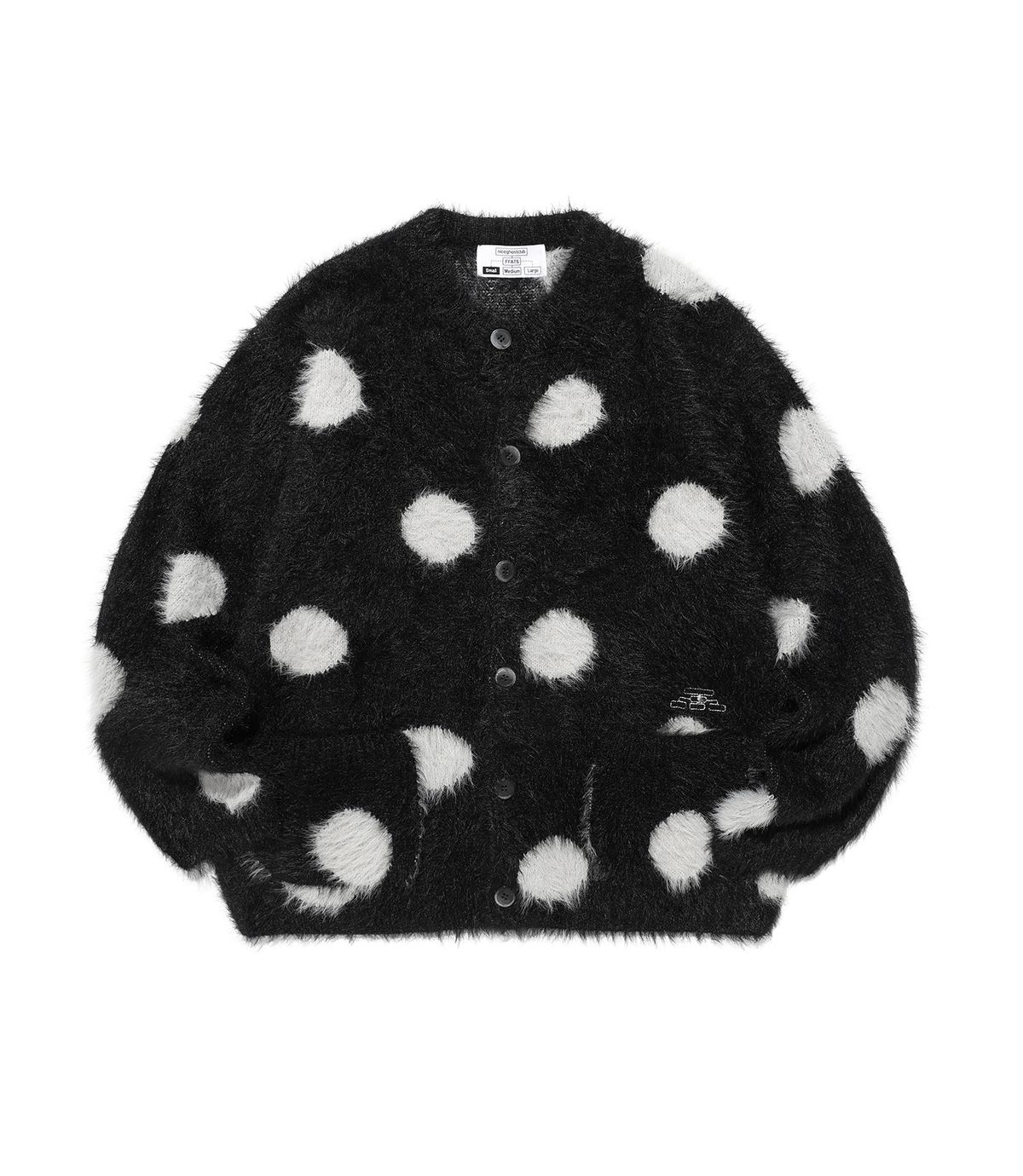 나이스고스트클럽(NICEGHOSTCLUB) FFATS DOT CARDIGAN_BLACK(NG2EFUK682A)