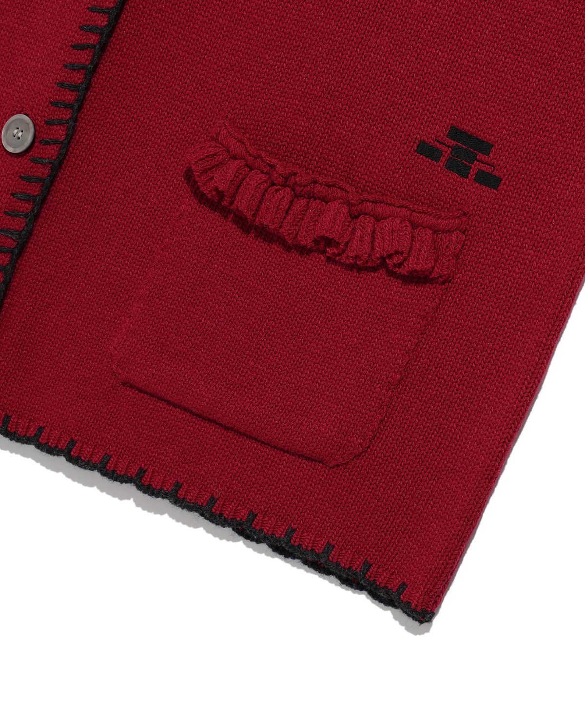 나이스고스트클럽(NICEGHOSTCLUB) FFATS FRILL CARDIGAN_RED(NG2EFUK683A)