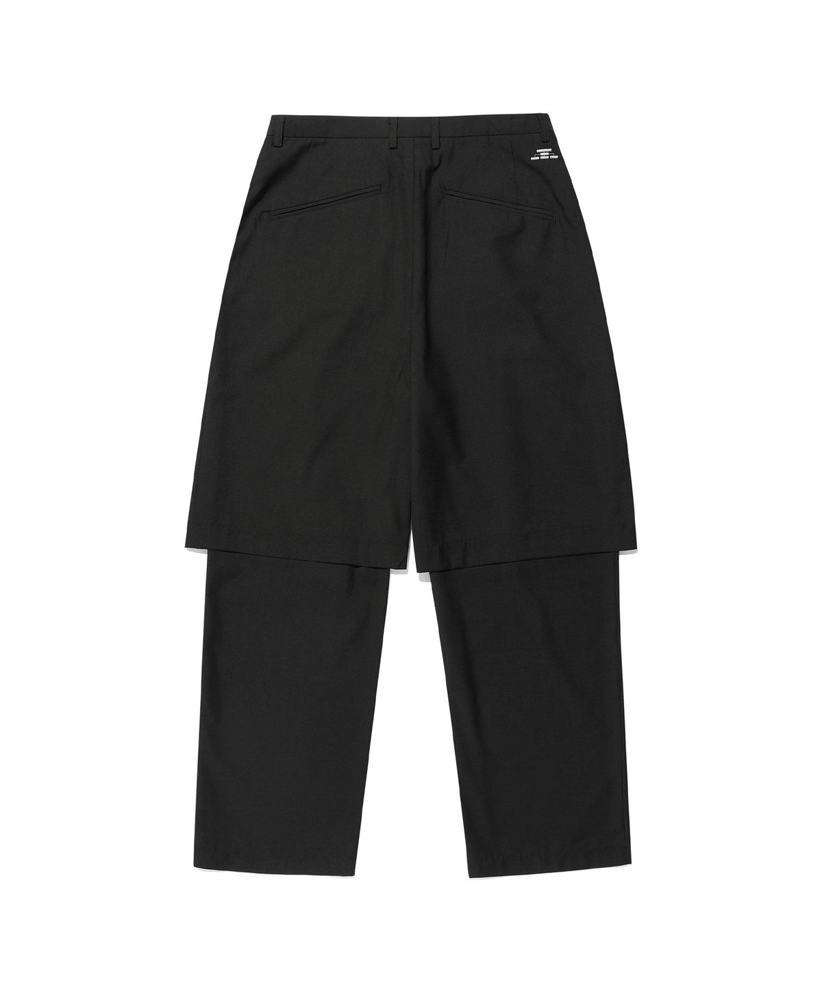 나이스고스트클럽(NICEGHOSTCLUB) FFATS PLEATS LAYERED PANTS_BLACK(NG2EFUPA14A)
