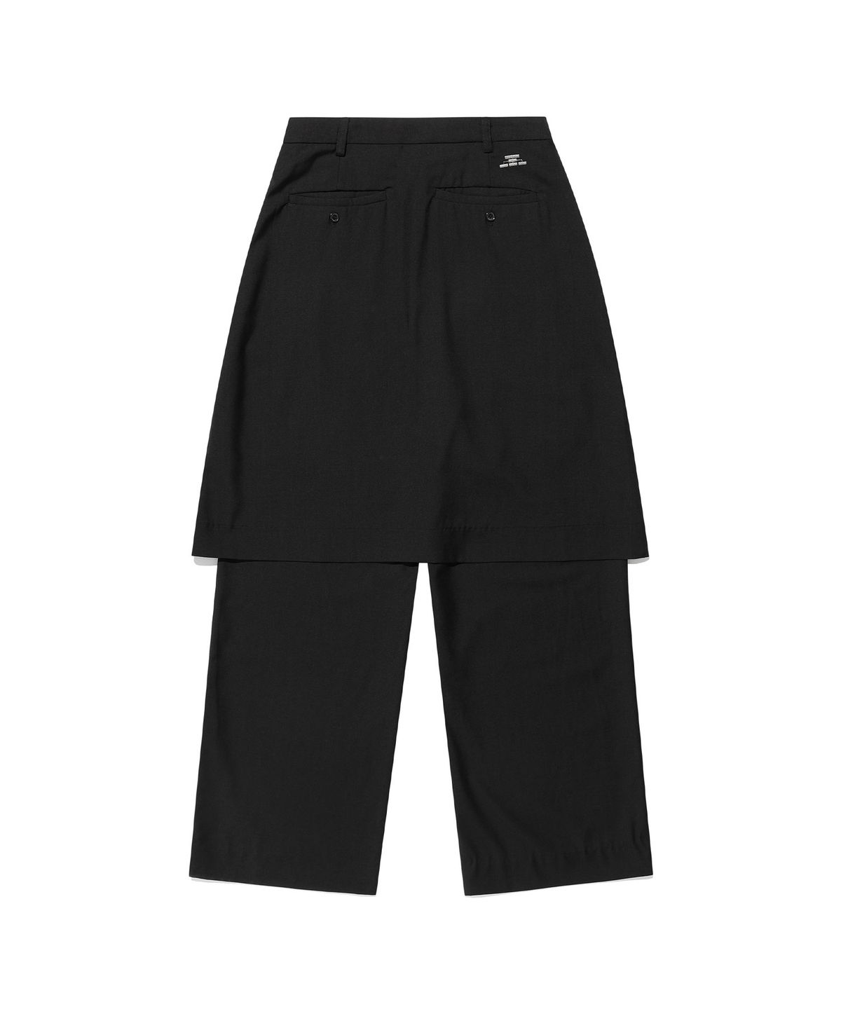 나이스고스트클럽(NICEGHOSTCLUB) FFATS FRILL LAYERED SKIRT PANTS_BLACK(NG2EFUPA15A)