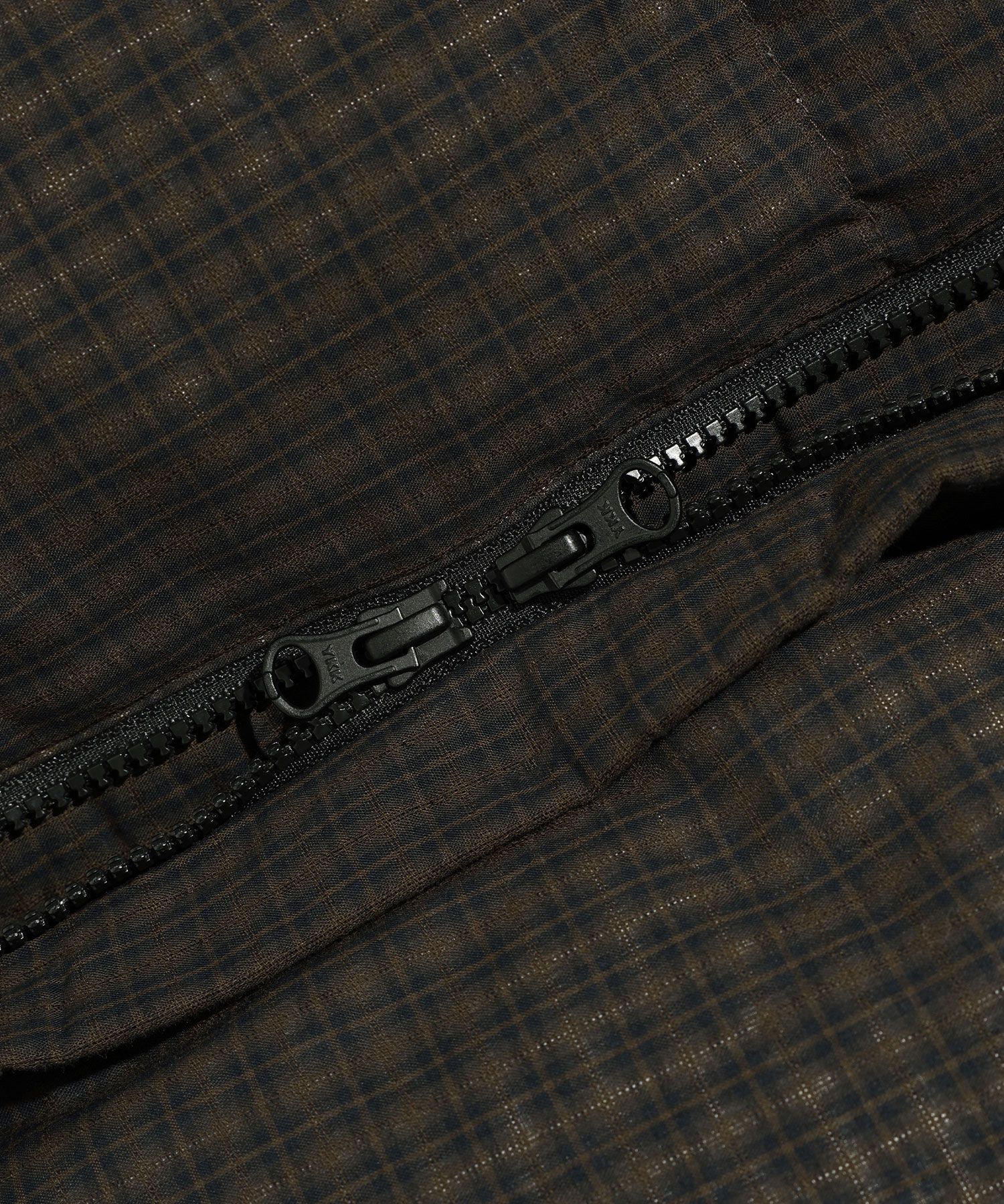 MUSINSA | NICE GHOST CLUB FFATS CHECK DOWN PUFFER_BROWN