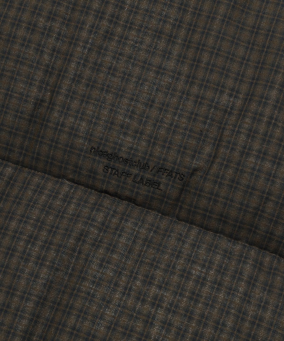 나이스고스트클럽(NICEGHOSTCLUB) FFATS CHECK DOWN PUFFER_BROWN(NG2EWUB901A)