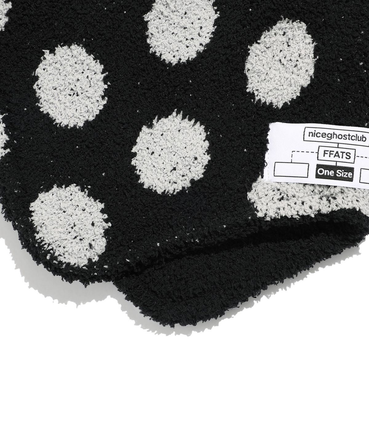 나이스고스트클럽(NICEGHOSTCLUB) FFATS DOT EARCAP BEANIE_BLACK(NG2EFUAB25A)