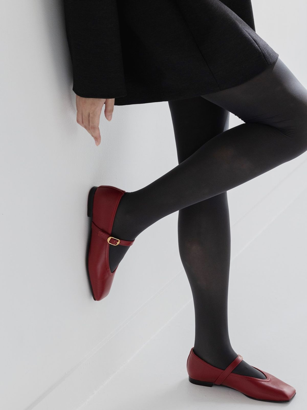쥬다르(JEU DART) bruni maryjane flat  red
