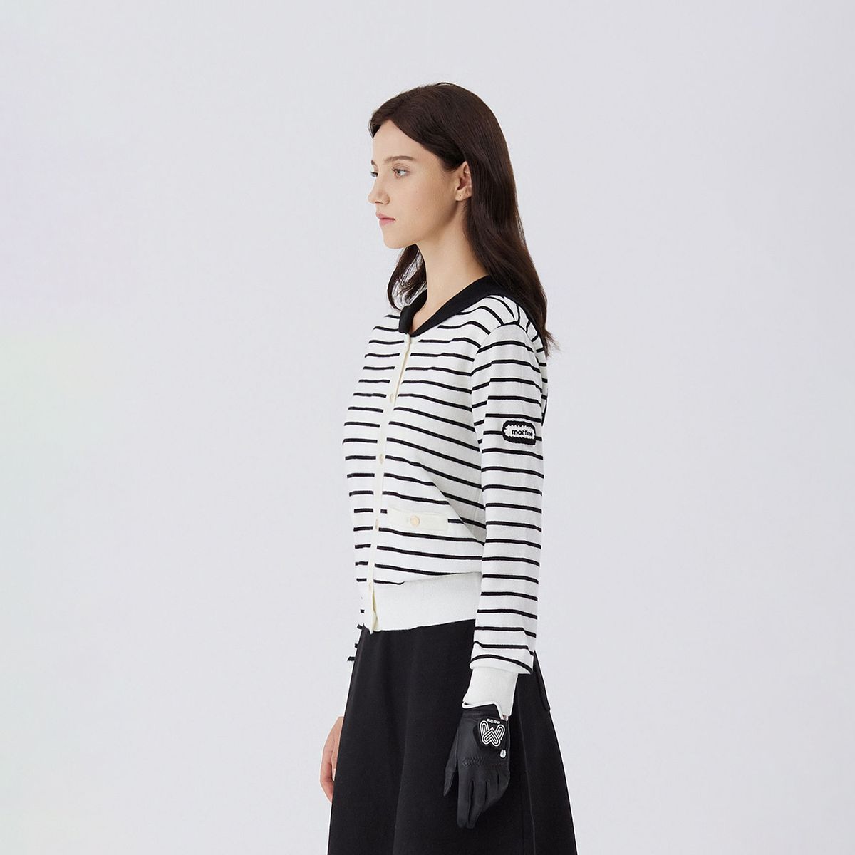 마틴골프(MARTINE GOLF) Dot Sailor Cardigan_OFF-WHITE
