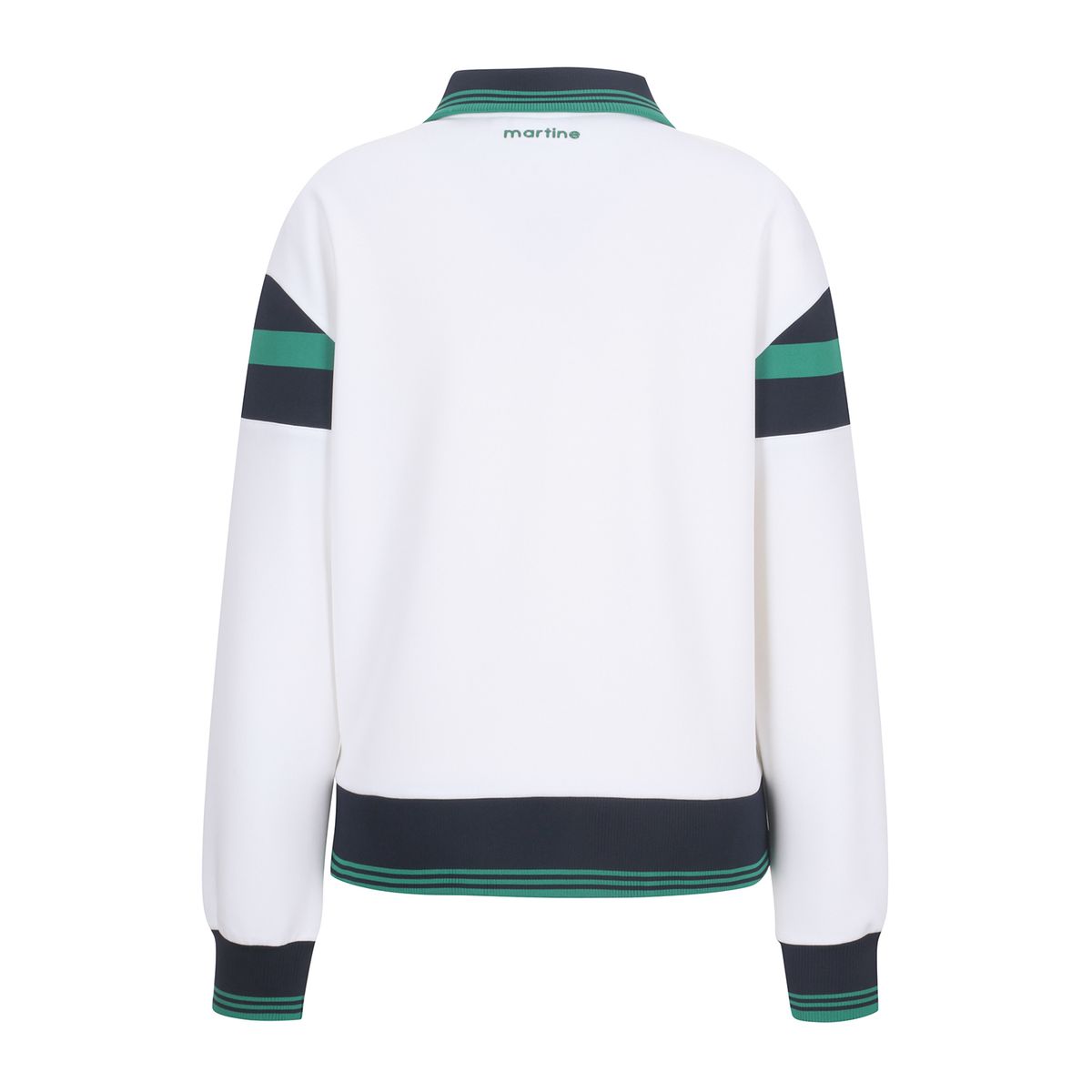 마틴골프(MARTINE GOLF) Knit Half Zip up T shirts_OFF-WHITE