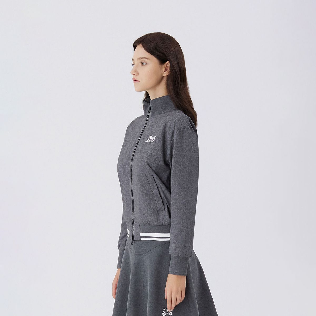 마틴골프(MARTINE GOLF) Knit Bomber Jacket _M/GRAY