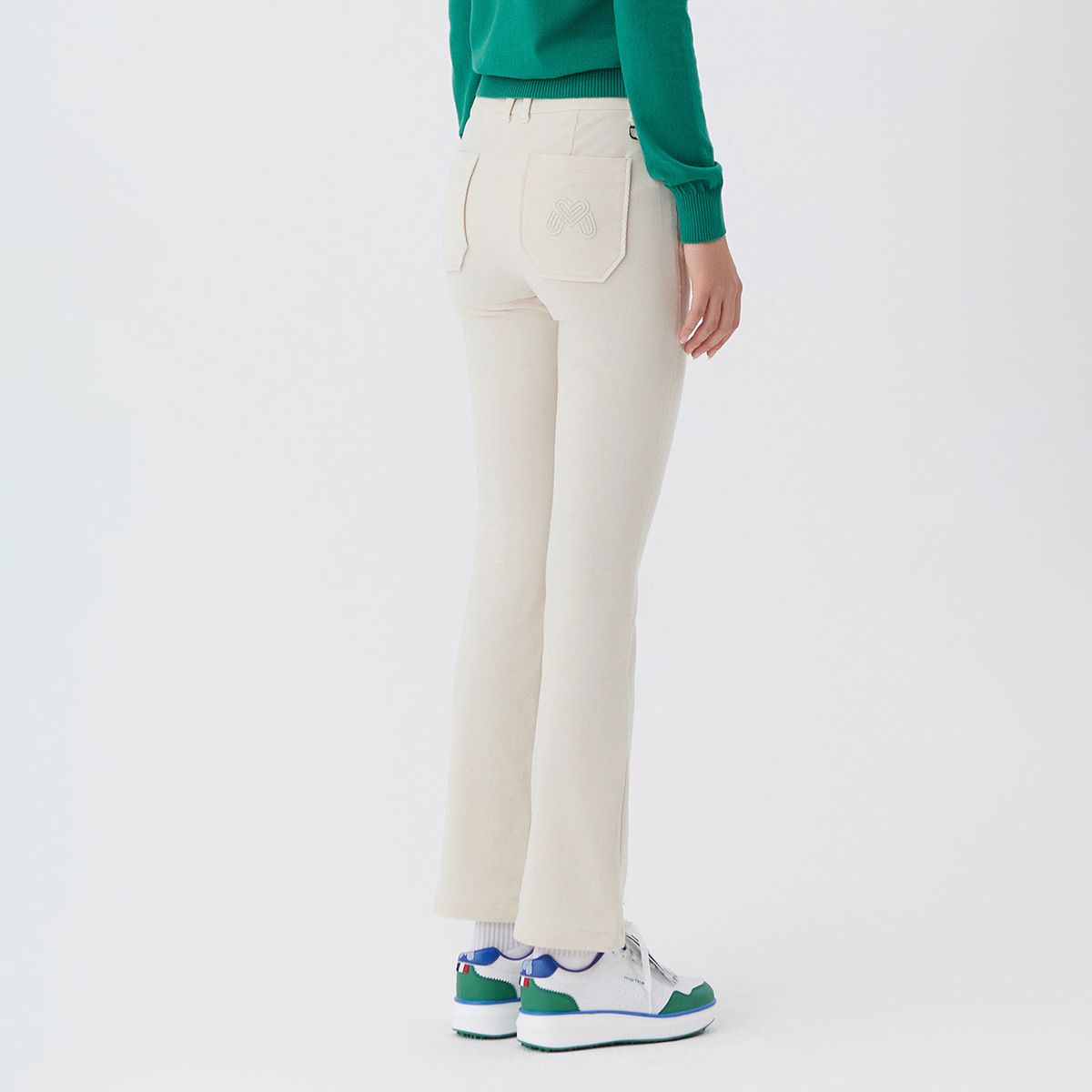 마틴골프(MARTINE GOLF) Logo Back Point Pants_L/BEIGE