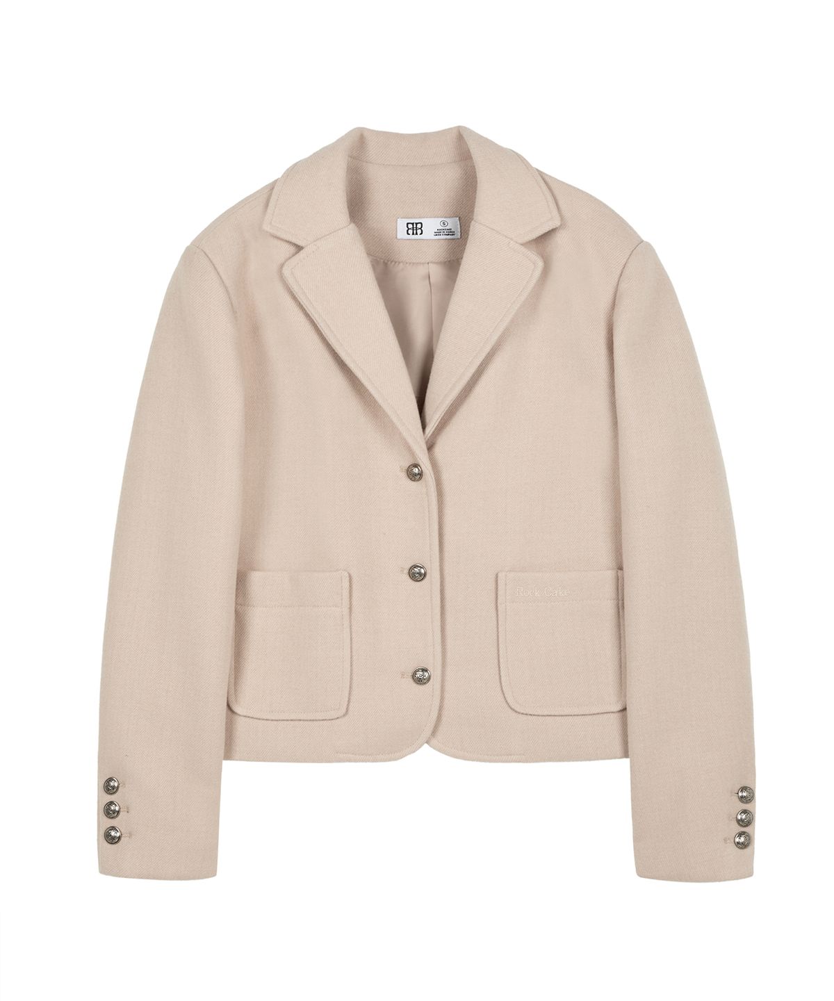락케이크(ROCKCAKE) Ella Tweed Jacket - Light Beige