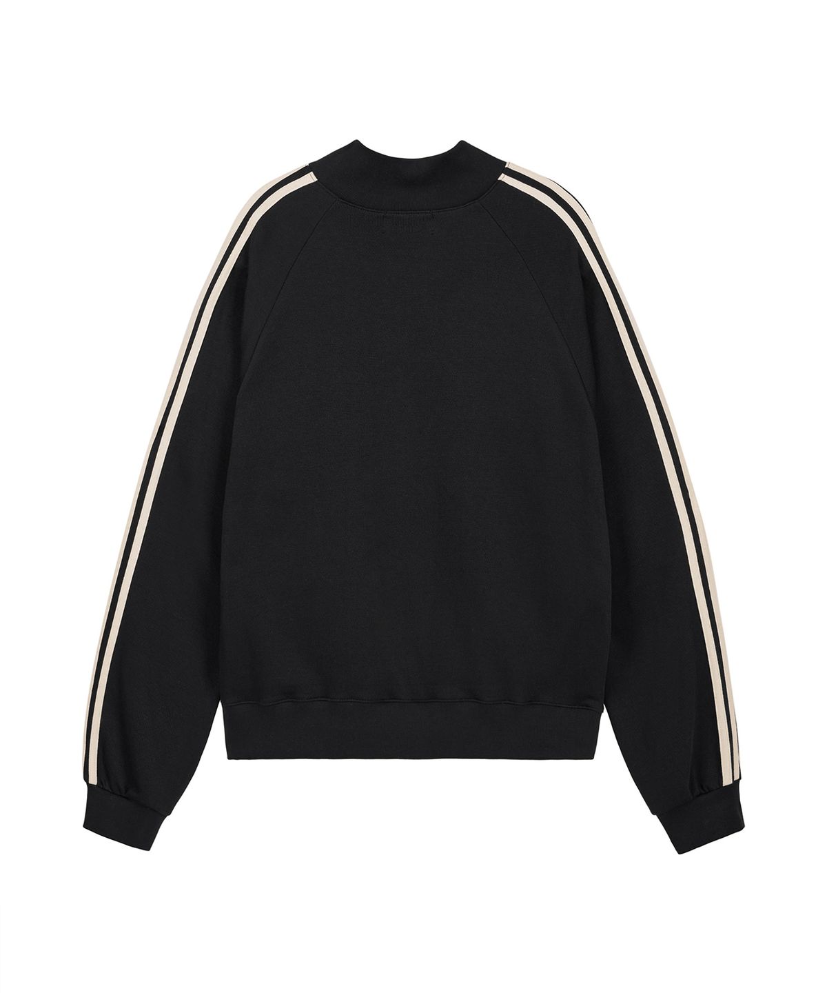 락케이크(ROCKCAKE) Beige Label Eyelet Track Top - Black