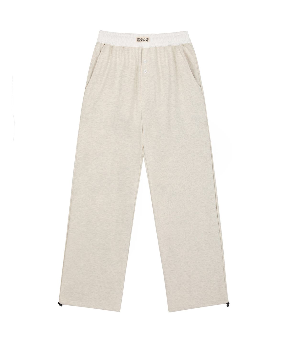 락케이크(ROCKCAKE) Waist Layerd 2way Jogger - Oatmeal