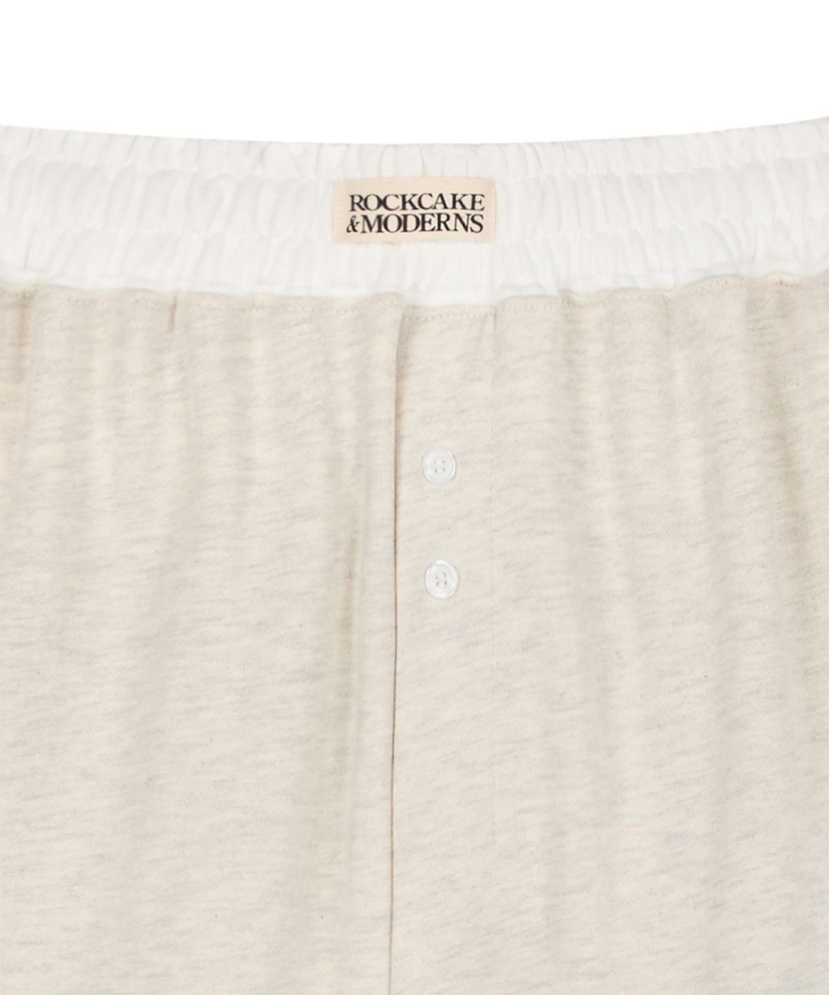 락케이크(ROCKCAKE) Waist Layerd 2way Jogger - Oatmeal