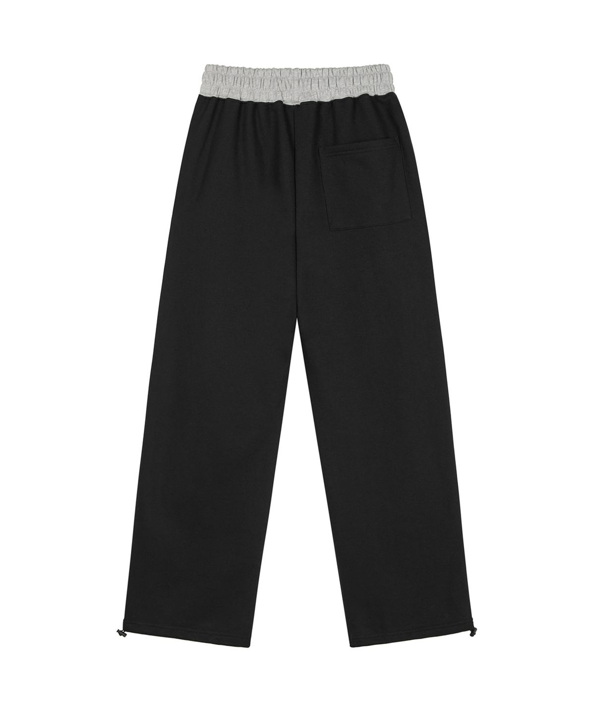 락케이크(ROCKCAKE) Waist Layerd 2way Jogger - Black