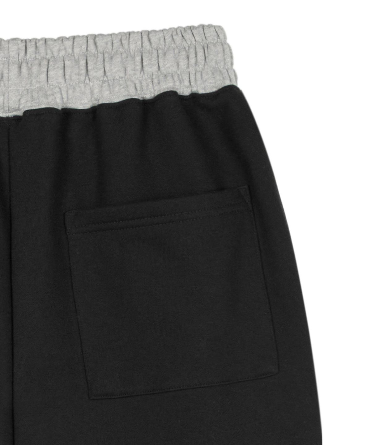락케이크(ROCKCAKE) Waist Layerd 2way Jogger - Black