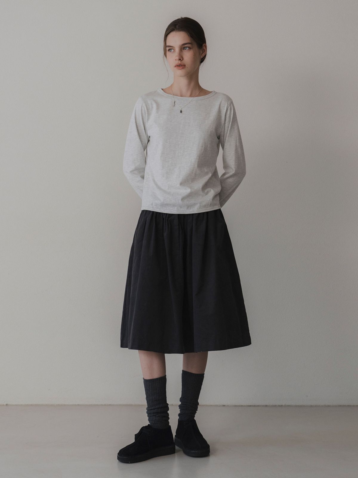 더미튼(THEMITTEN) Earl grey t-shirt (melange gray)