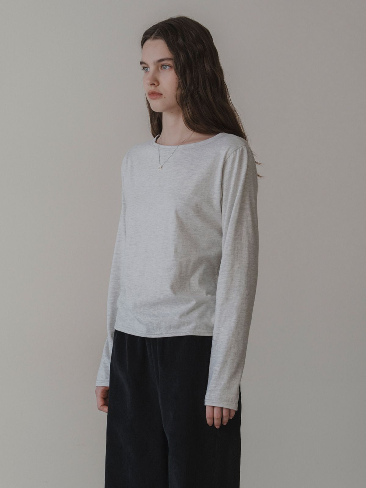 더미튼(THEMITTEN) Earl grey t-shirt (melange gray)
