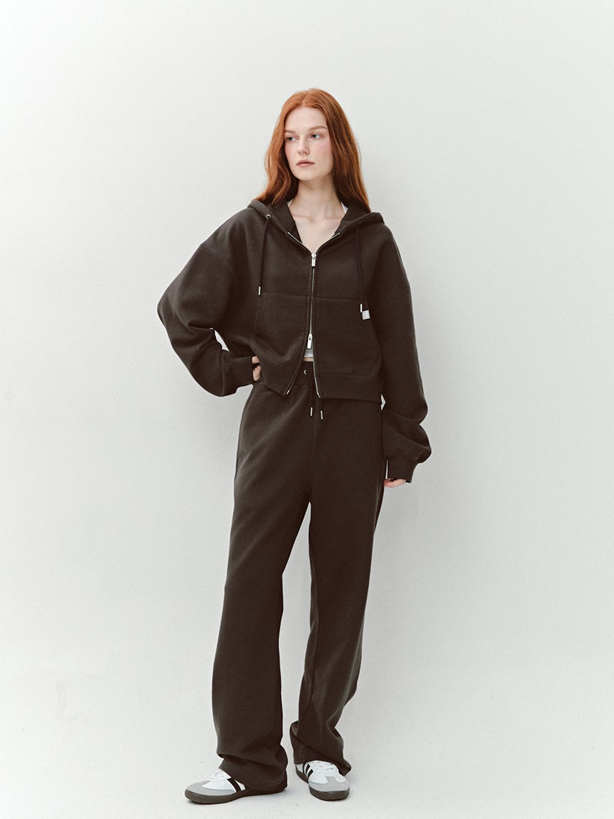 아수라(ASURA) AS BASIC HOOD ZIP-UP (CHARCOAL)