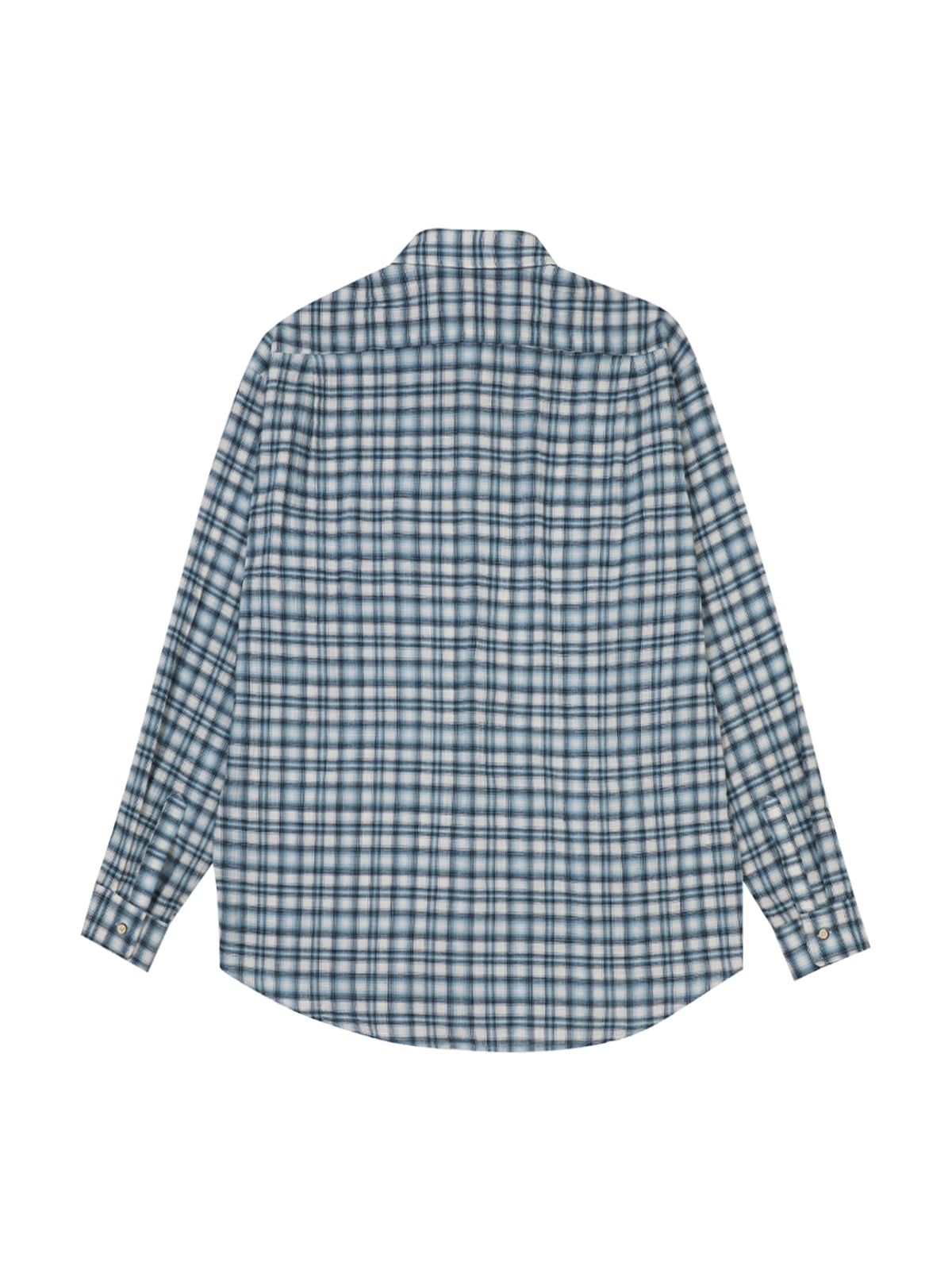 와이이이엘(YEEL) OVERSIZED OUTWEAR SHIRT BLUE