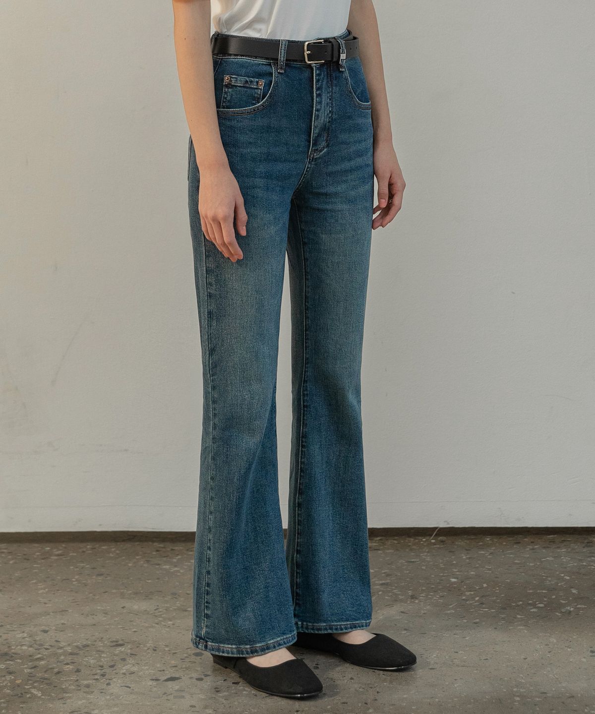 논앤논(NON AND NON) VINTAGE WASHED BOOTS CUT DENIM PANTS_NFDP4121 (VINTAGE WASHING)